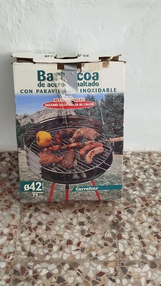 Barbacoa acero inoxidable Carrefour