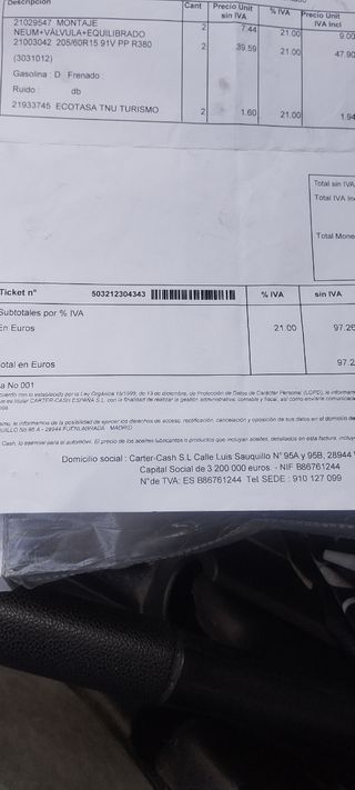 Ruedas Coche usadas