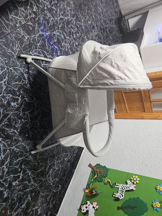 Minicuna viaje plegable gris