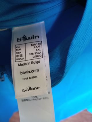 Maillot ciclismo BTWIN manga corta