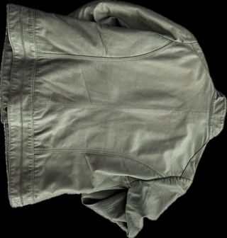 Cazadora cuero gris mujer