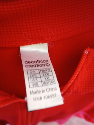 Maillot ciclismo BTWIN rojo talla XXXL