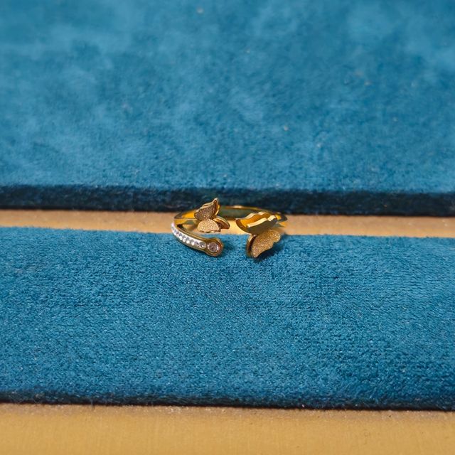 Pulsera Mariposas Dorado Plata Anillo Mariposas