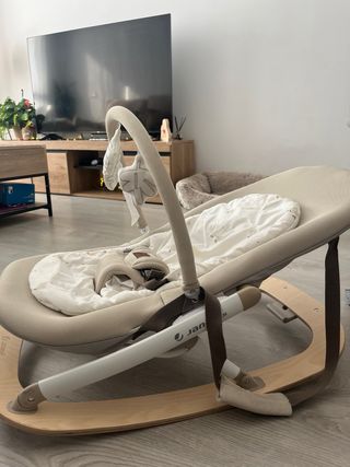 Silla mecedora Jane Kalma beige nueva poco uso 