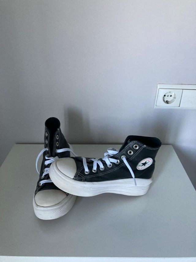 Converse plataformas negras