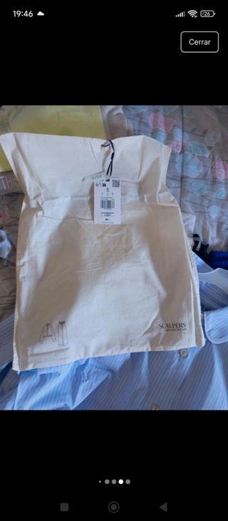 Conjunto pantalón y blusa azul scalpers