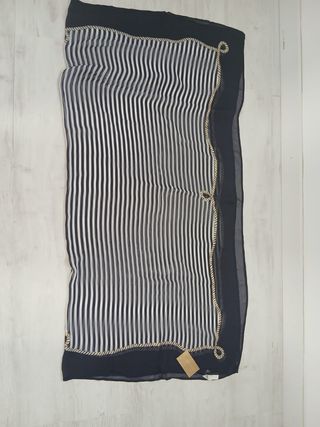 Pareo Gottex rayas blanco-negro