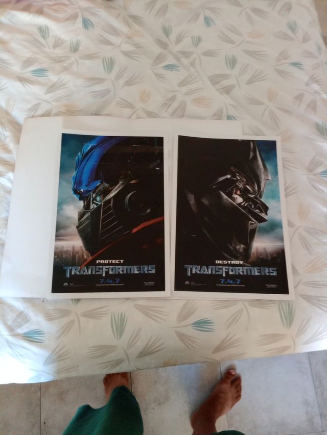 2 Pósters Transformers: Optimus Prime & Megatron