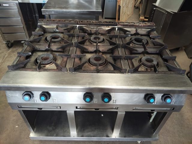 Cocina industrial Jemi 6 fuegos