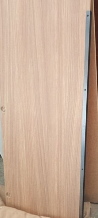 4 Tiradores pestaña aluminio 110cm