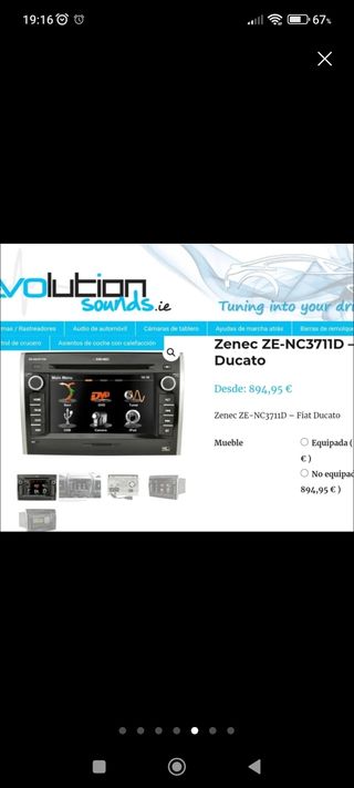 Radio Fiat Ducato , ZENEC ZE-NC3711D