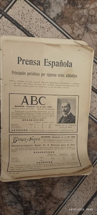 Prensa Española antigua: ABC & diarios