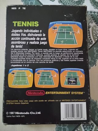 NES Tennis (Nintendo) - Versión Española