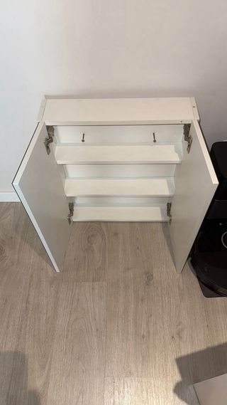 Mueble baño espejo 2 puertas blanco