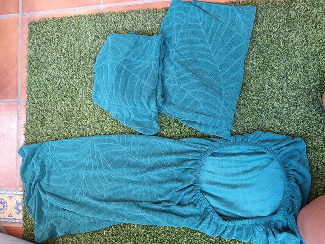 Fundas sillas - Gris y Verde