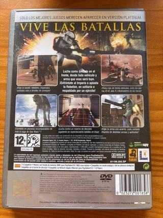 PS2 Star Wars Battlefront Platinum