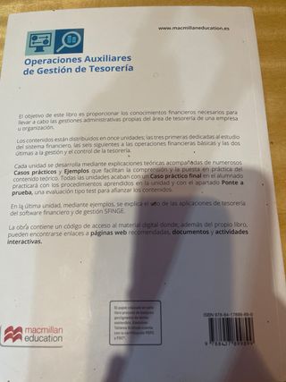 Operaciones Auxiliares de Gestión de Tesorería
