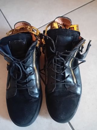 Scarpe uomo nere oro - sportive