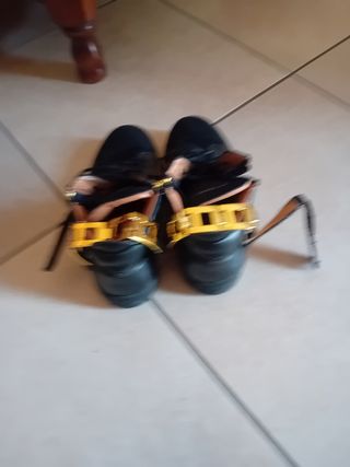Scarpe uomo nere oro - sportive