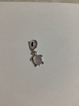 Charm Tortuga Rosa cristal de Murano