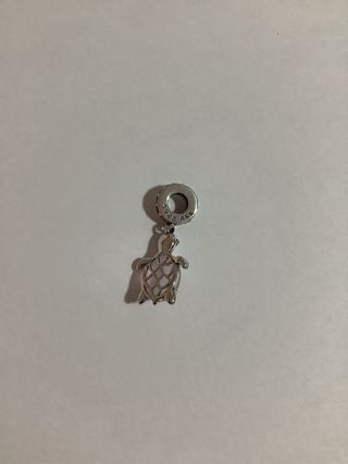 Charm Tortuga Rosa cristal de Murano