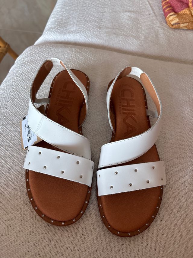 Sandalias CHIKA10 blancas mujer