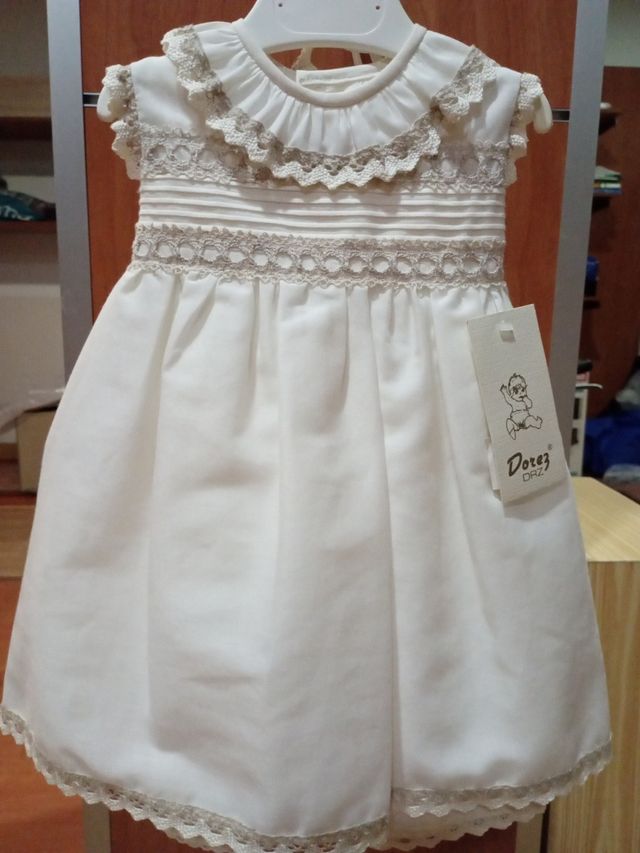 Vestido+capota T12m, marca Dorez, nuevo, crudo