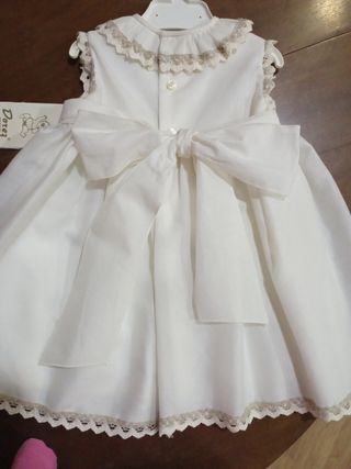 Vestido+capota T12m, marca Dorez, nuevo, crudo