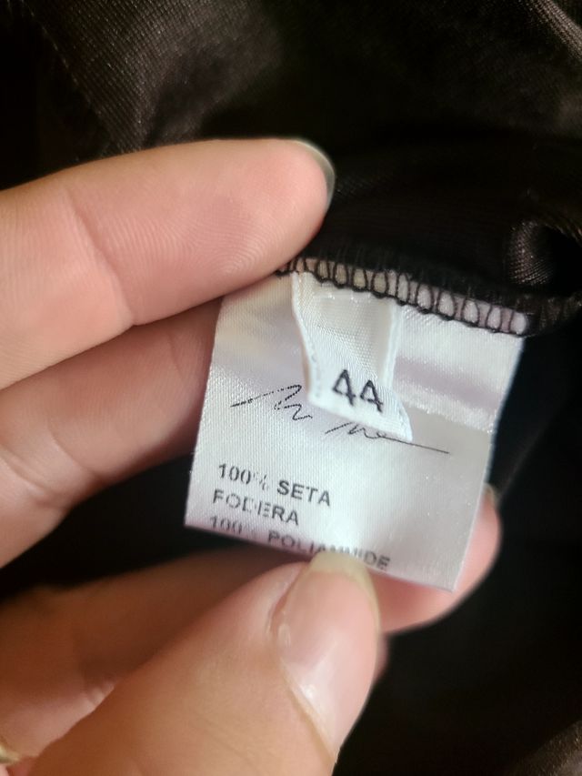 Abito seta fantasia marrone