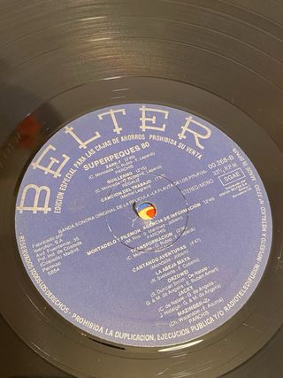 Superpeques 80: LP Vinilo