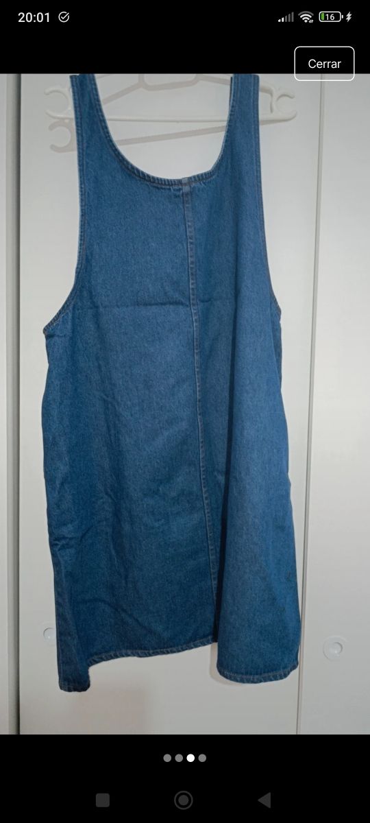 Vestido vaquero azul tirantes