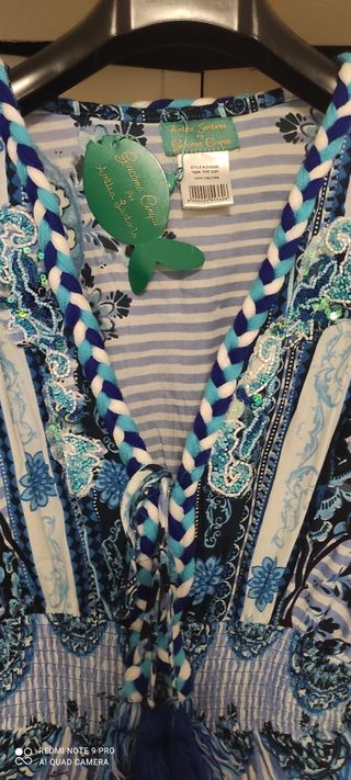 Vestito lungo ANTICA SARTORIA blu