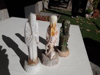 3 Figuras Alabastro 30/27/25cm