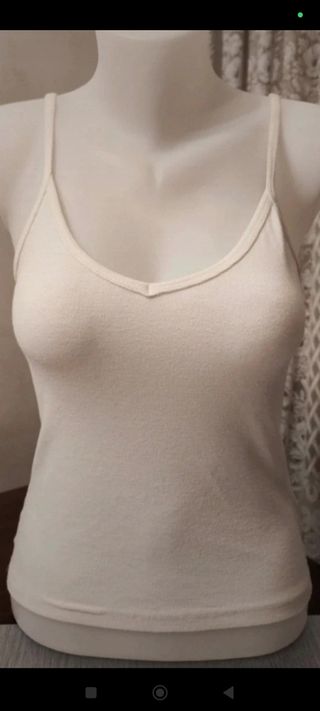 Top blanco - Tirantes finos