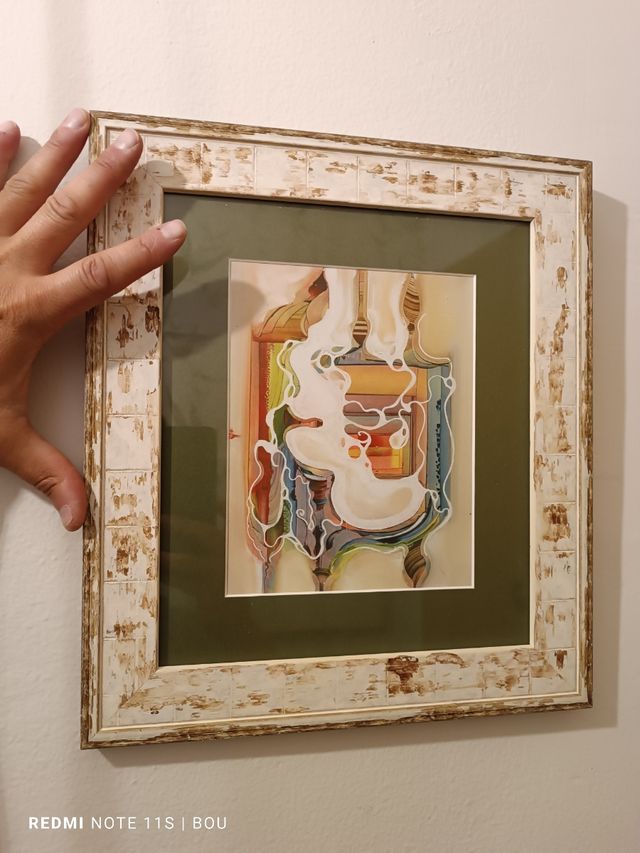 Cuadro abstracto multicolor.