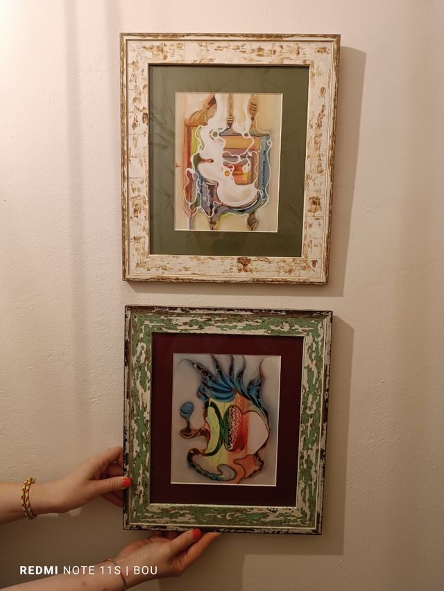 Cuadro abstracto multicolor.