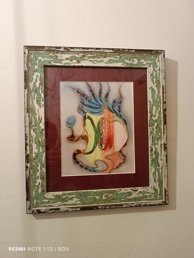 Cuadro abstracto multicolor.