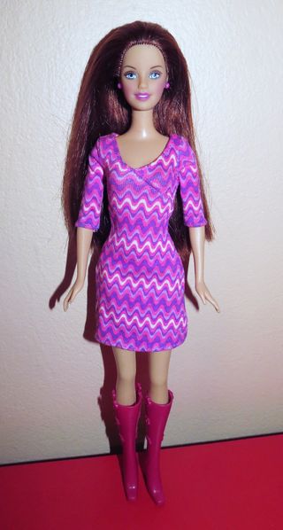 Barbie City Pretty Zig Zag 2003 red titian