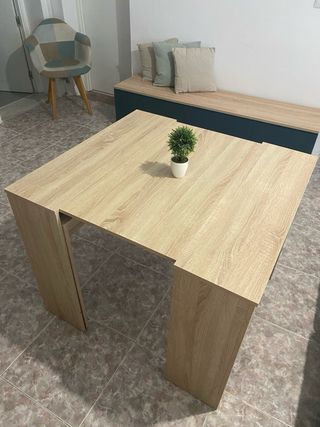 Mesa extensible comedor - madera