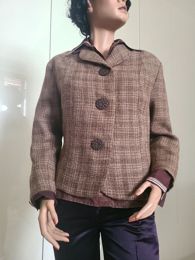Giacca Blazer Vintage Marrone