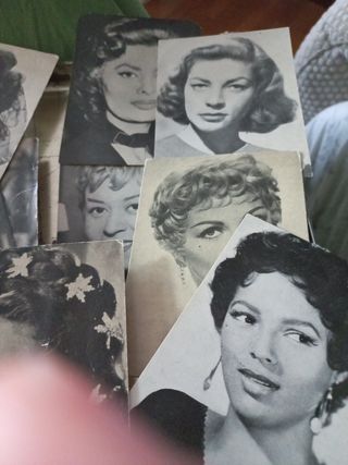 Lote Cromos años 60 actrices y actores Hollywood 