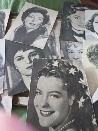 Lote Cromos años 60 actrices y actores Hollywood 
