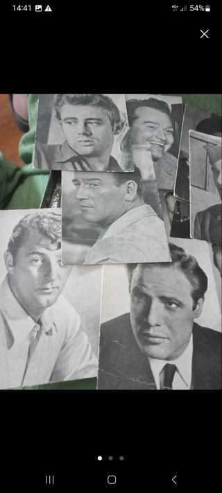 Lote Cromos años 60 actrices y actores Hollywood 