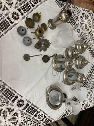 Juego de artículos religiosos antiguos