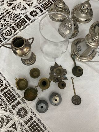 Juego de artículos religiosos antiguos