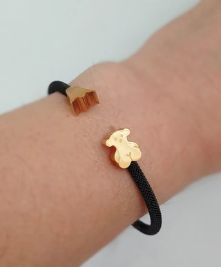 Pulsera acero bicolor.