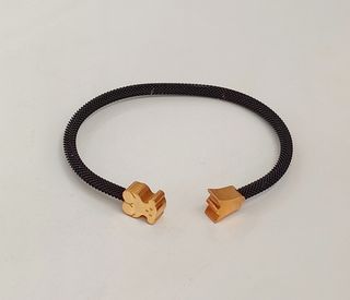 Pulsera acero bicolor.