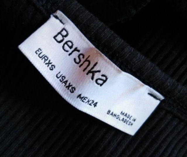Miniabito Bershka nero - taglia S