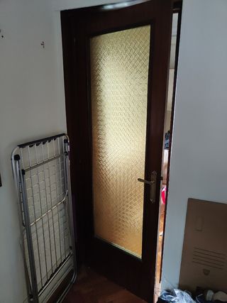 Puerta vintage cristal emplomado 