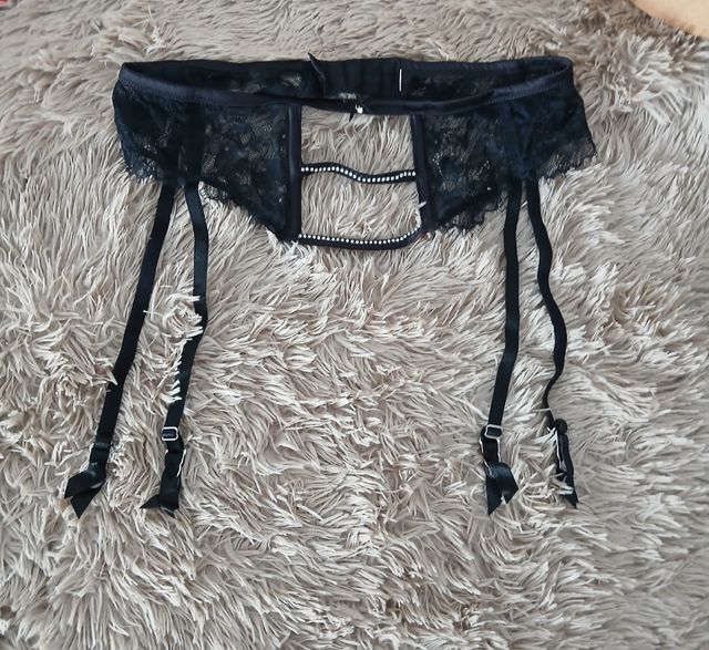 Liguero negro | elegante